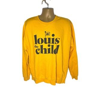Louis The Child Sweatshirt Official Tour Merch Bold Graphic Gold Black XL